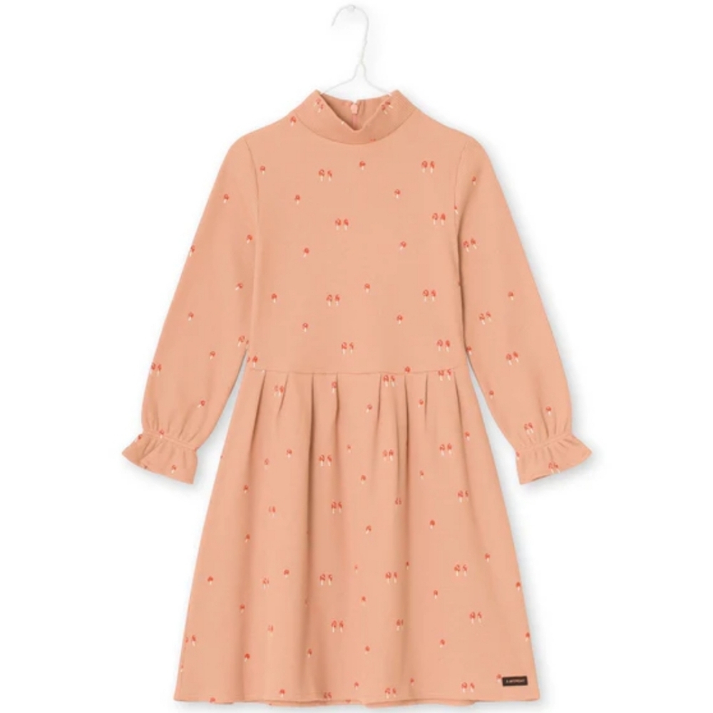 A Monday In Copenhagen Rose Dress Peach Kids Dress with Ruffle Sleeves size 10